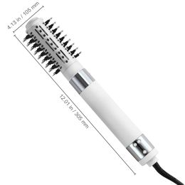 Hair Dryer Styler, Ionic Hair Dryer Brush, 110,000RPM High-Speed Hot Air Styler with Brushless Motor, Oval & Paddle Brush