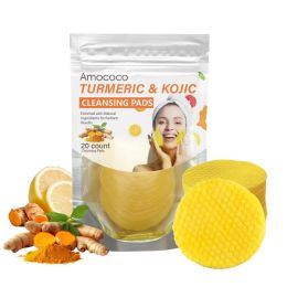 Only Supports Self Pickup With Waybill Amococo Turmeric & Kojic Cleansing Pads Brightened Skin Enriched With Turmeric Root Kojic Acid For Gentle (Option: 20 count)