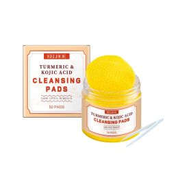 EELHOE Turmeric Exfoliating Cleanser, Repair And Nourish Delicate Face, Gentle And Clean Skin (Option: 50 PADS-140g-2.6*2.6inch)
