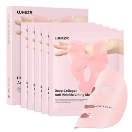 5 SHEETS/BOX Deep Collagen Anti Wrinkle Lifting Mask Collagen Mask Skincare Facial Masks For Women Skin Care Deep Hydration Tone Correction & Rad (Option: ToneCorrectionRadiance)