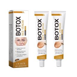 Botulinum toxin and bee venom face cream, anti-aging, wrinkle-removing and firming facial moisturizer, suitable for all skin types. (Color: white-2)